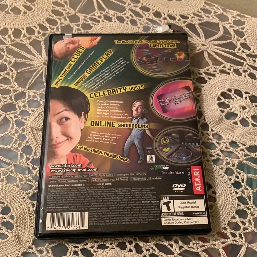 Trivial Pursuit Unhinged (Sony PlayStation 2, 2004) Pre owned